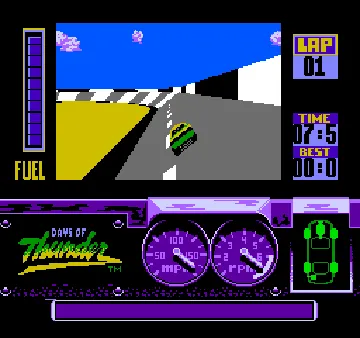 Days of Thunder (USA) screen shot game playing